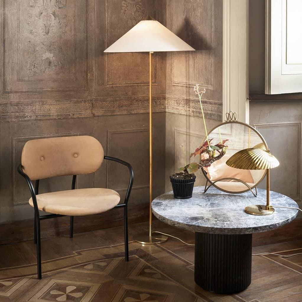 Gubi 9602 Canvas Shade Floor Lamp by Paavo Tynell en stock Neuf - En vente à New York, NY