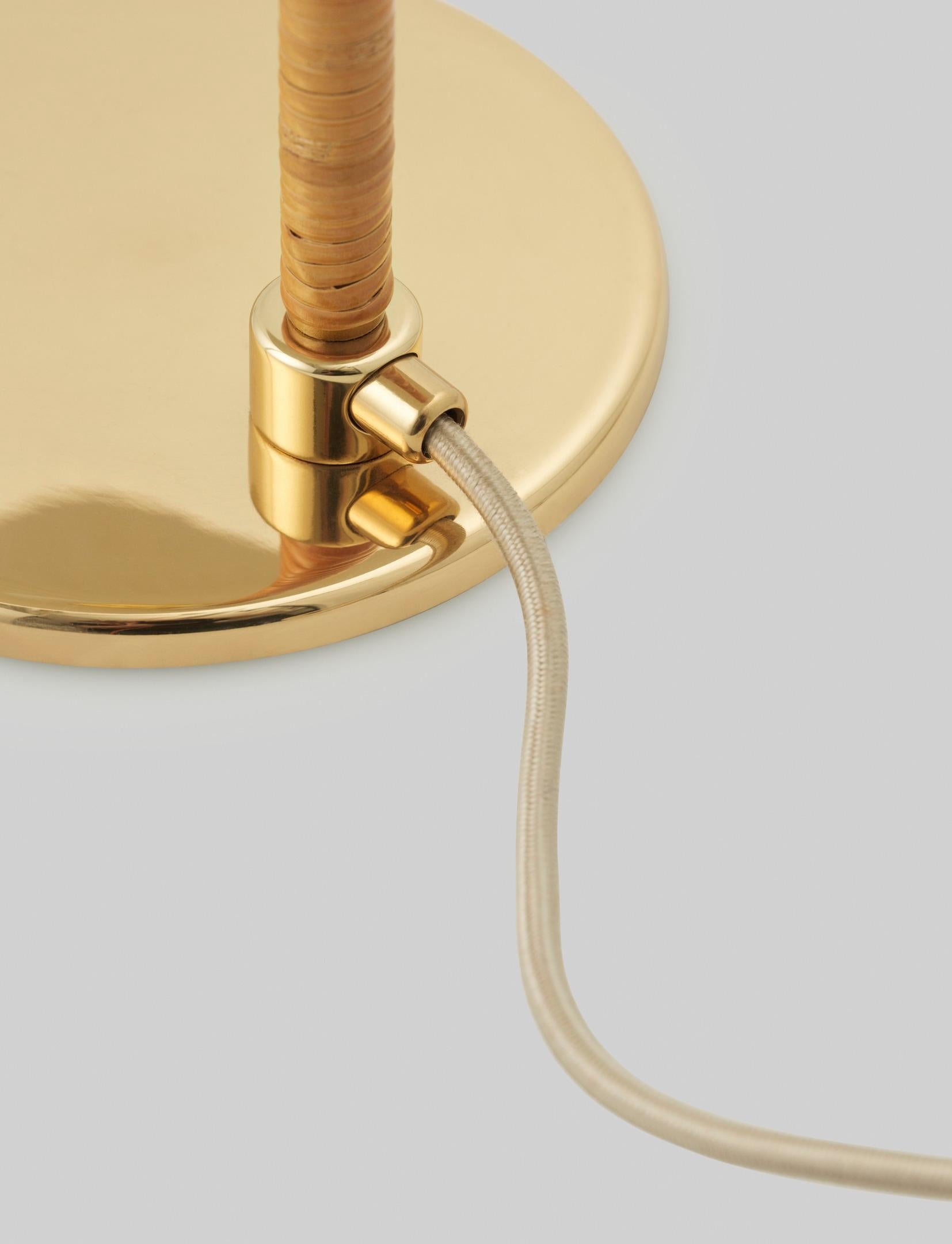 Brass Gubi 9602 Floor Lamp by Paavo Tynell in Stock For Sale