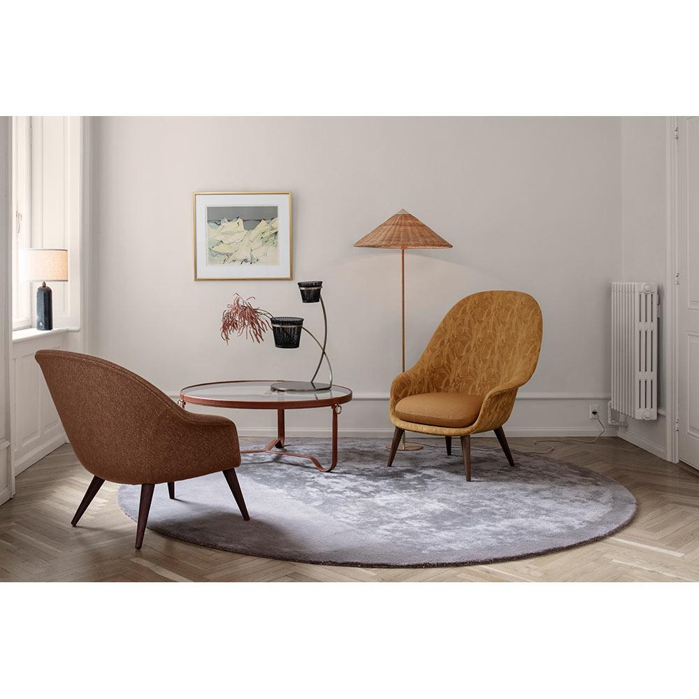 Gubi Adnet Tavolino in pelle crema Ø100 cm di Jacques Adnet In condizioni Nuovo in vendita a New York, NY
