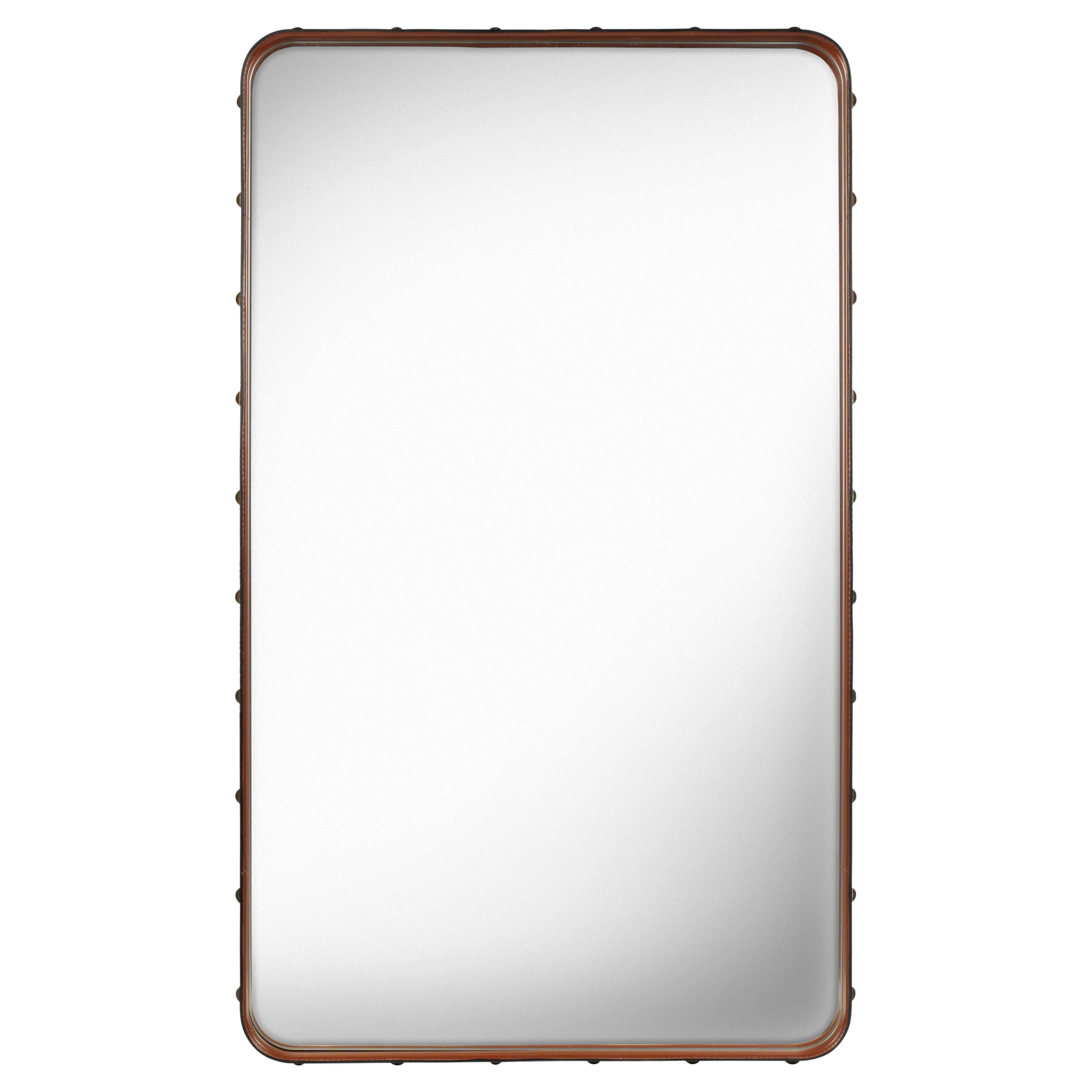 Espejo de pared GUBI Adnet Piel tostada 70 x 115 cm by Jacques Adnet