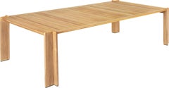 Gubi Atmosfera Large Outdoor Dining Table in Natural Teak