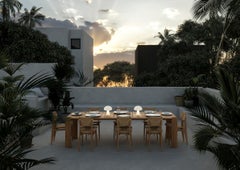 Gubi Atmosfera Natural teak Dining Table Designed by GUBI