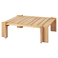 Gubi Atmosfera Outdoor Coﬀee Table in Natural Teak