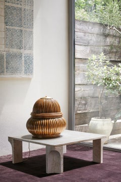 Gubi Bohemian 72 Stehleuchte aus Rattanstreifen von Gabriella Crespi