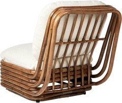 Gubi Bohemian 72 Sedia da salotto per esterni in strisce di rattan di Gabriella Crespi