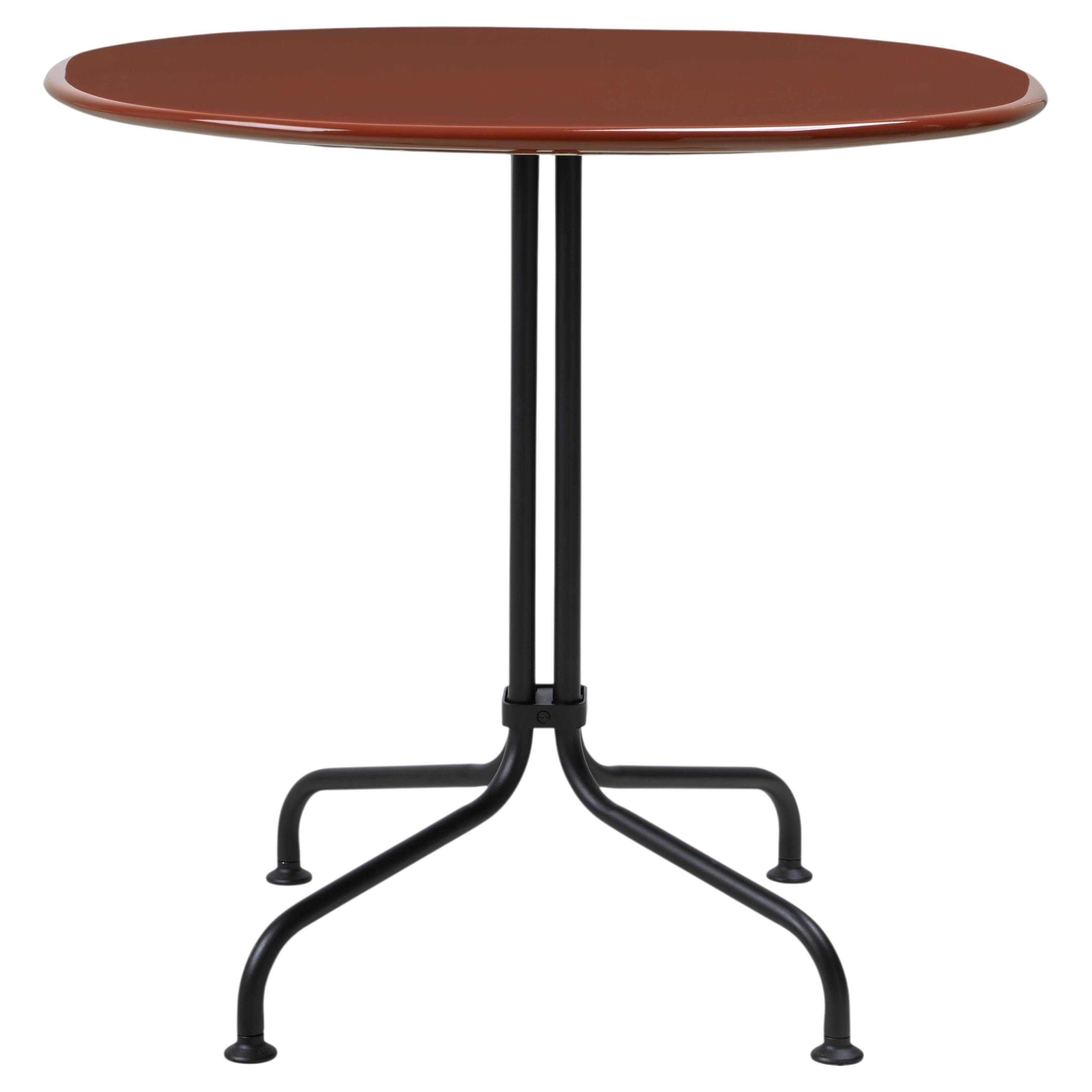 Gubi Carmel Bistro Outdoor Dining Table in Rock Red di OEO Studio