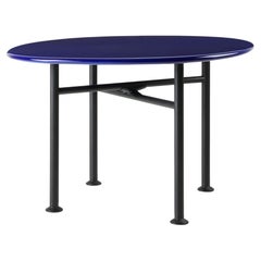 Gubi Carmel Hoher Coﬀee-Tisch in Pazifikblau von OEO Studio