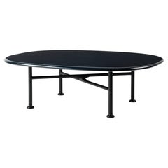 Gubi Carmel Low Coﬀee Table in Midnight Black by OEO Studio