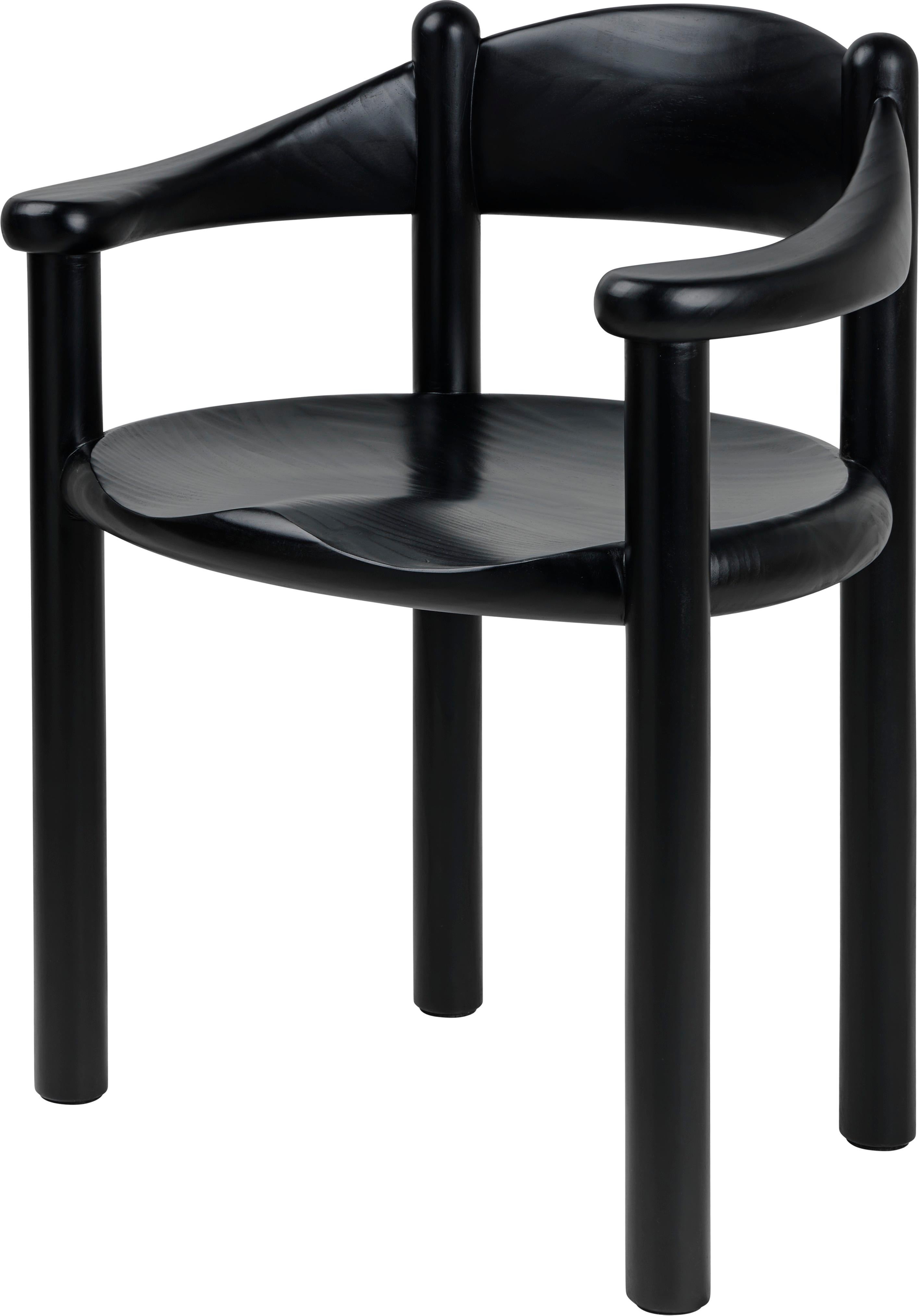 Solid in construction, simple in form, and sculptural in expression, the Daumiller Armchair’s straightforward materiality and robust composition pay tribute to Rainer Daumiller’s lifelong affinity with natural materials and forms. Constructed in