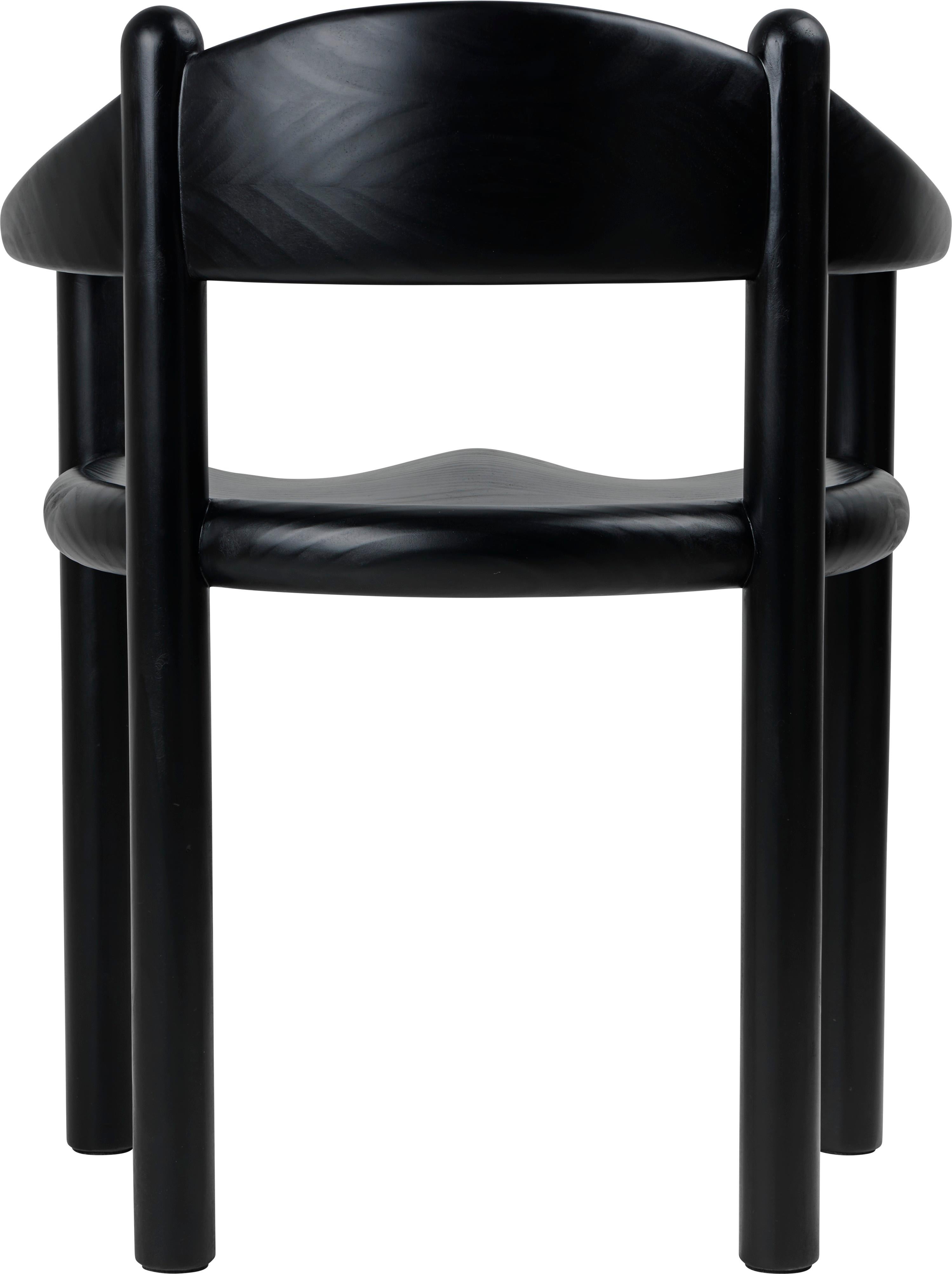Danish GUBI Daumiller Dining Armchair Brown/Black Pine by Rainer Daumiller For Sale