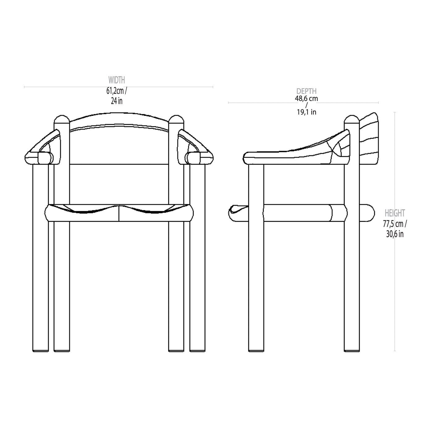 GUBI Daumiller Dining Armchair Golden Pine by Rainer Daumiller For Sale 8