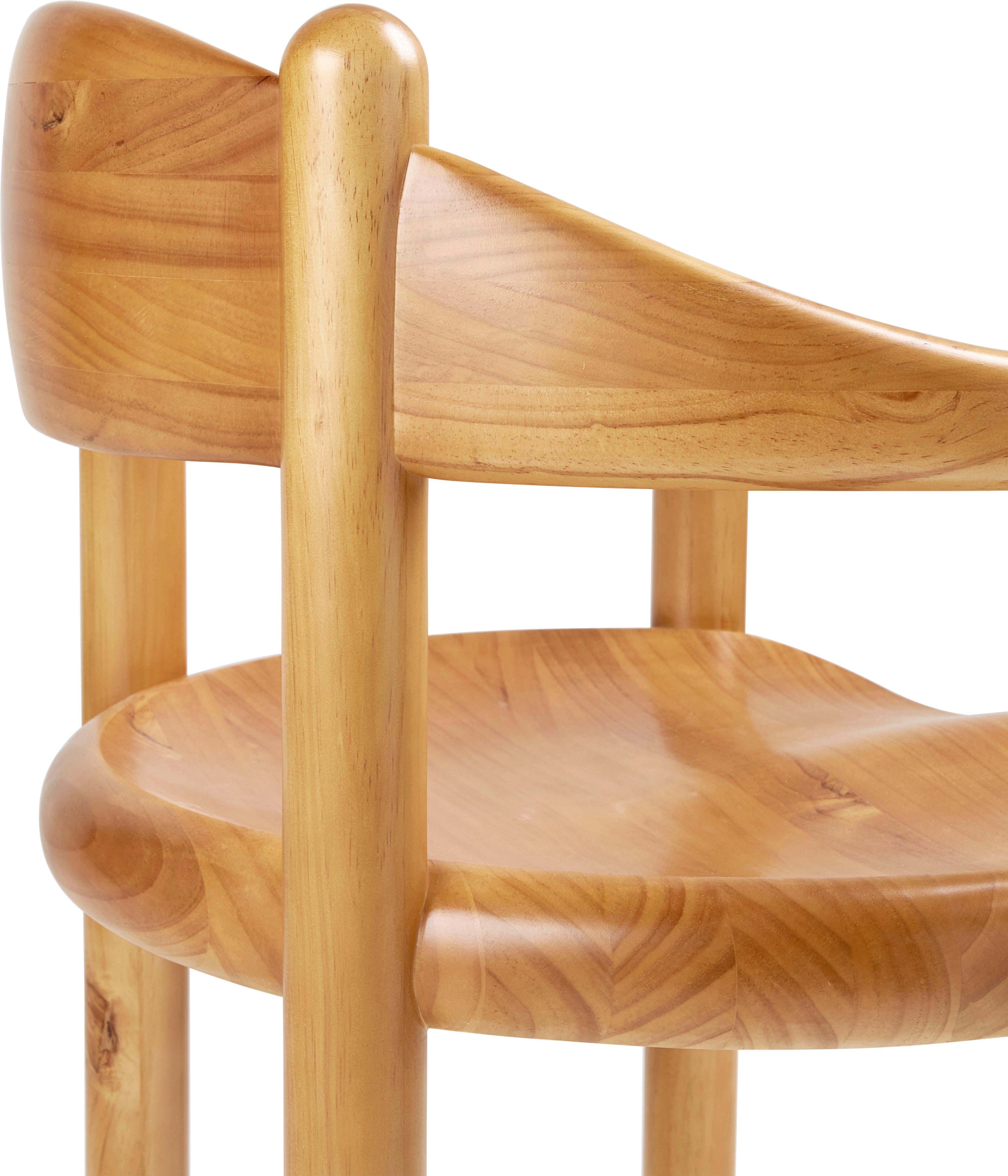 Danish GUBI Daumiller Dining Armchair Golden Pine by Rainer Daumiller For Sale