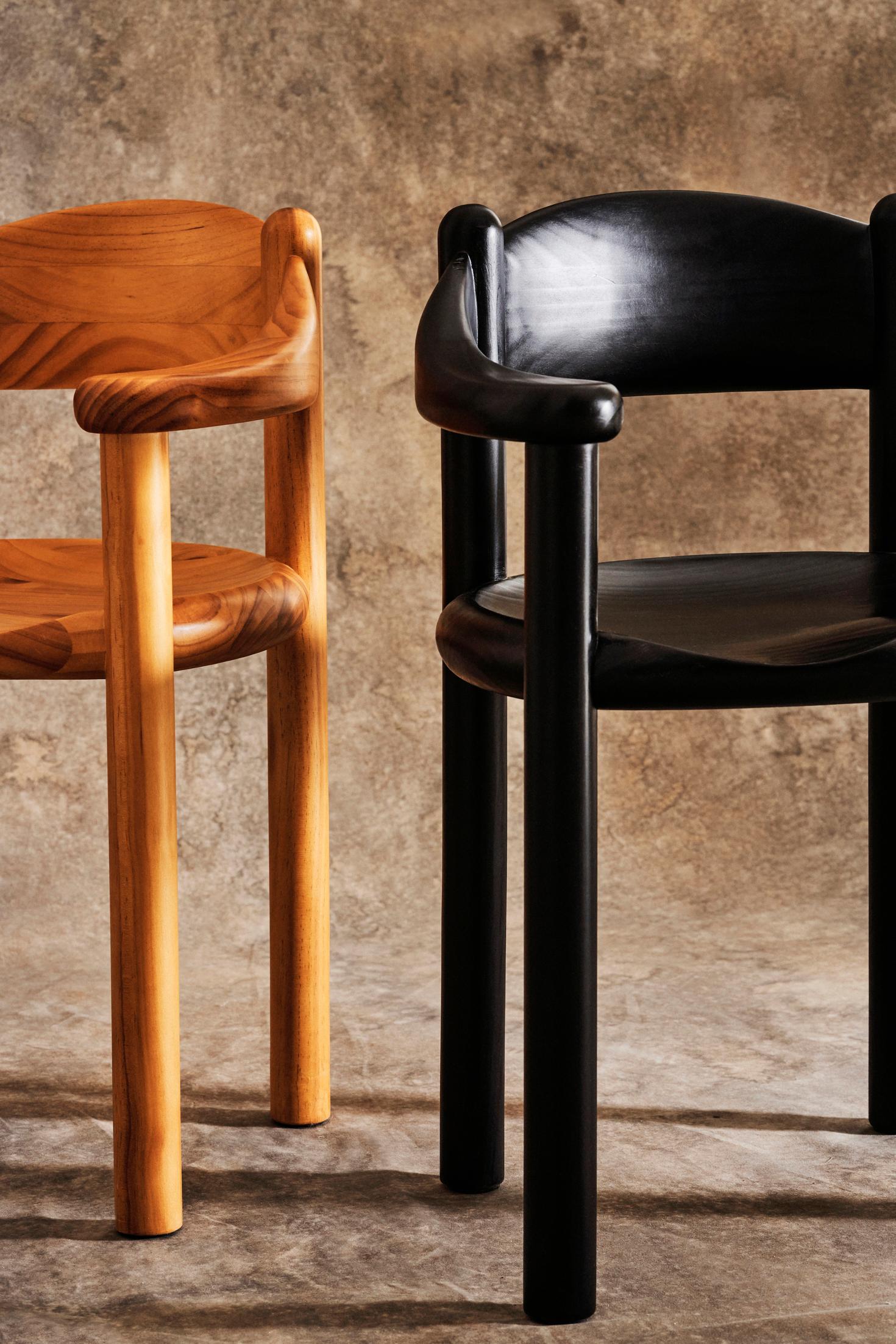 GUBI Daumiller Dining Armchair Golden Pine by Rainer Daumiller In New Condition For Sale In New York, NY