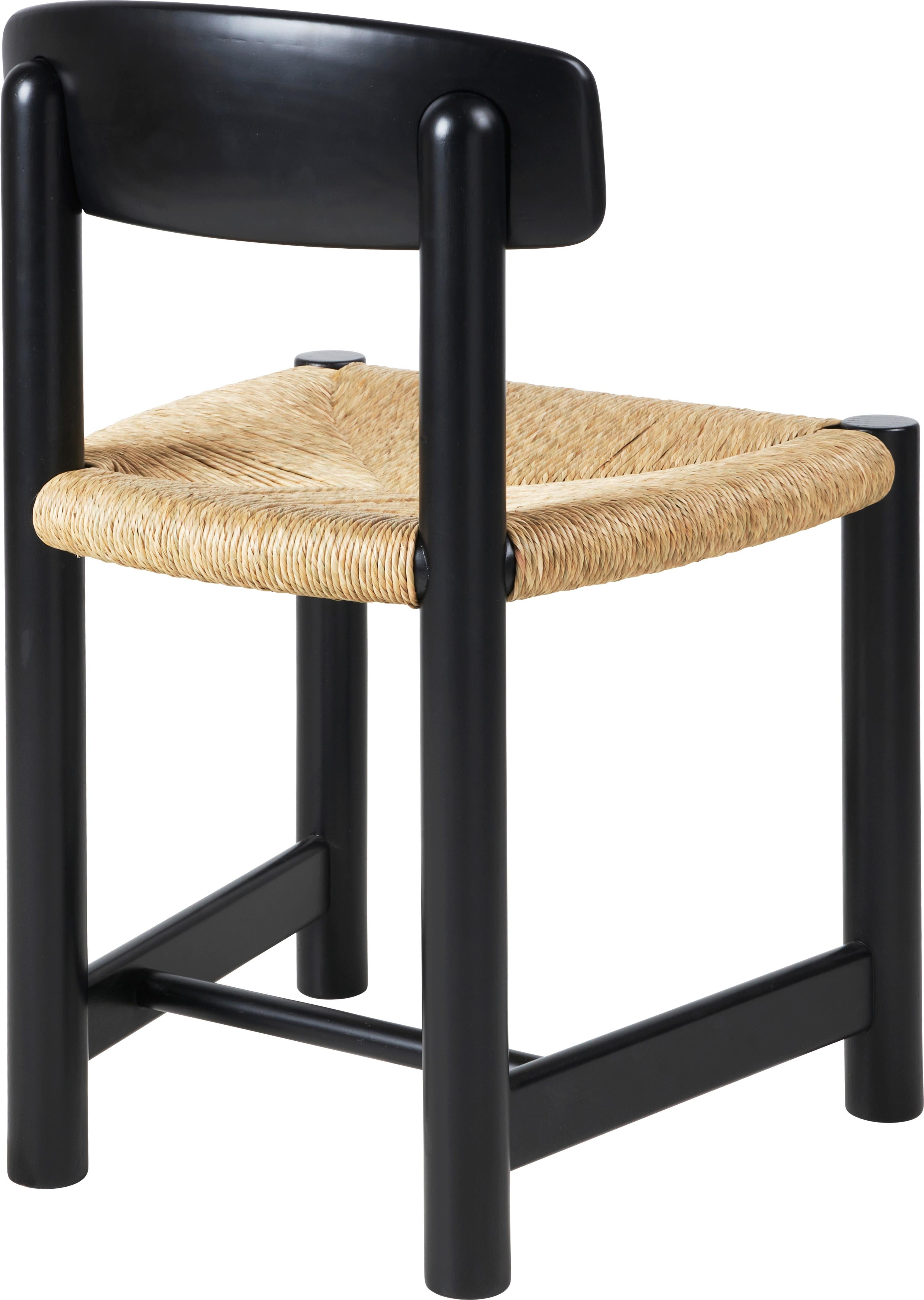 Post-Modern GUBI Daumiller Side Chair Brown/Black by Rainer Daumiller For Sale