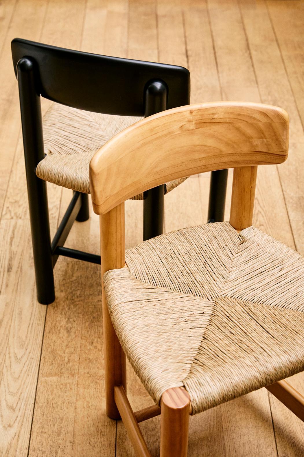 GUBI Daumiller Side Chair Brown/Black by Rainer Daumiller In New Condition For Sale In New York, NY