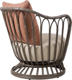 Gubi Grace Outdoor Lounge Chair in Mushroom Gray by Tove Kindt Larsen