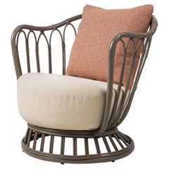 Gubi Grace Outdoor Lounge Chair in Mushroom Gray by Tove Kindt Larsen