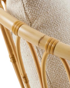 Gubi Grace Outdoor Lounge Chair in Natural Tone by Tove Kindt Larsen