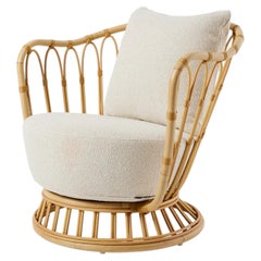 Gubi Grace Outdoor Lounge Chair in Natural Tone by Tove Kindt Larsen