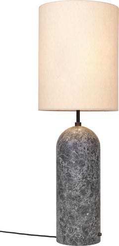 GUBI Gravity Stehleuchte XL Grau marmoriert Schirm von Space Copenhagen