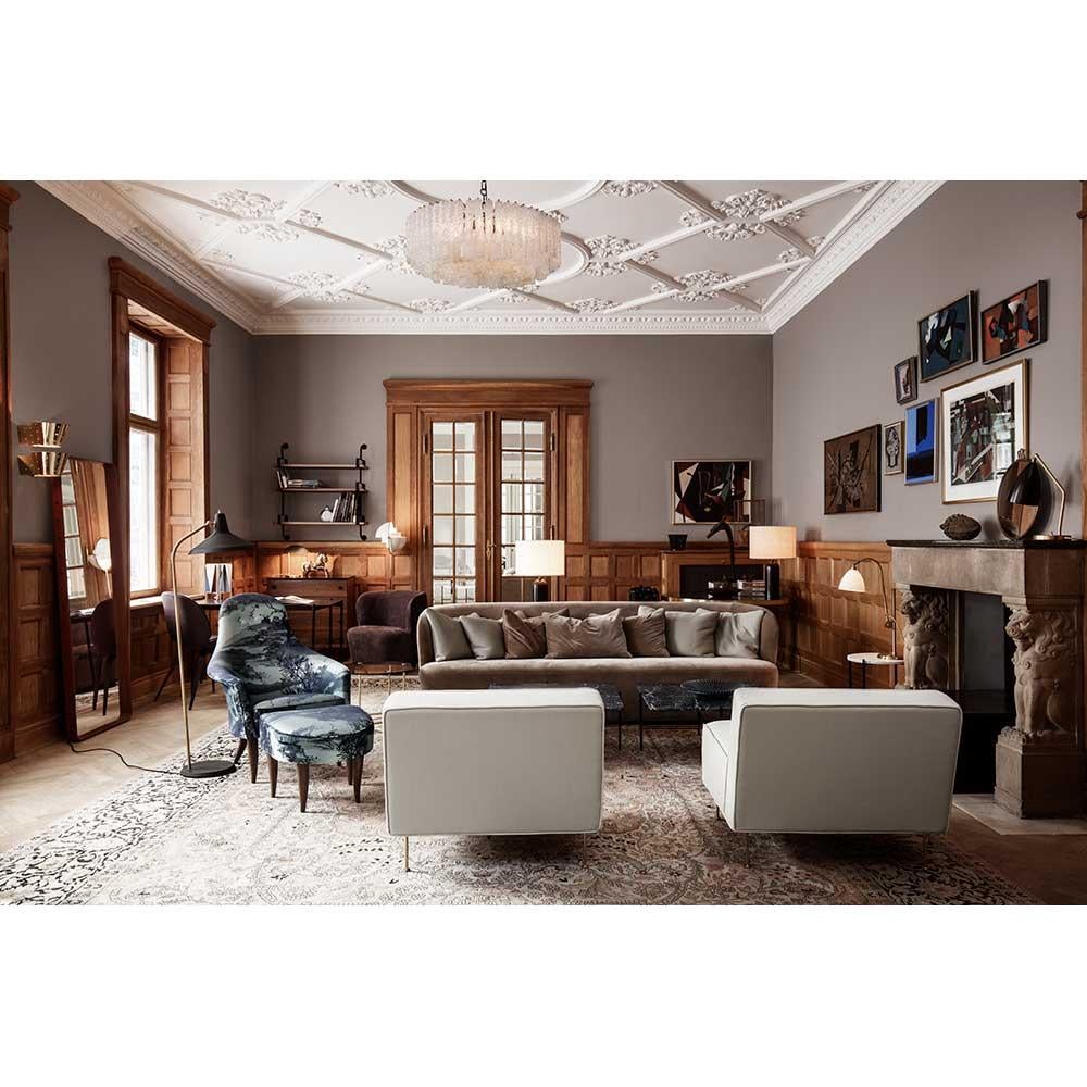 GUBI Gravity Lámpara de mesa Acero ennegrecido Pantalla blanca 65 cm by Space Copenhagen en Nuevo estado para la venta en New York, NY