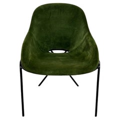 Gubi Green Velvet Chair by GamFratesi