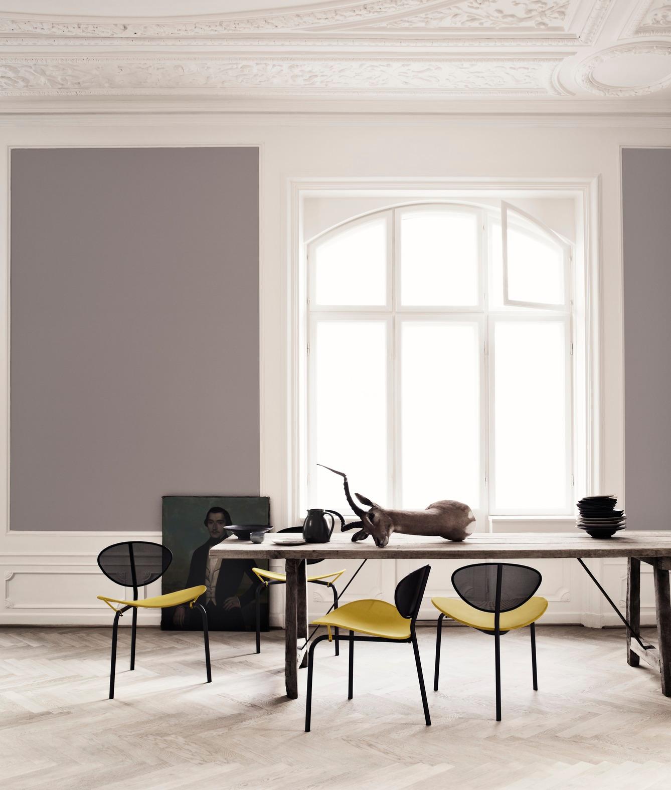 Gubi Nagasaki Soft Black Semi Matt Chair Un-Upholstered by Mathieu Matégot In New Condition For Sale In New York, NY