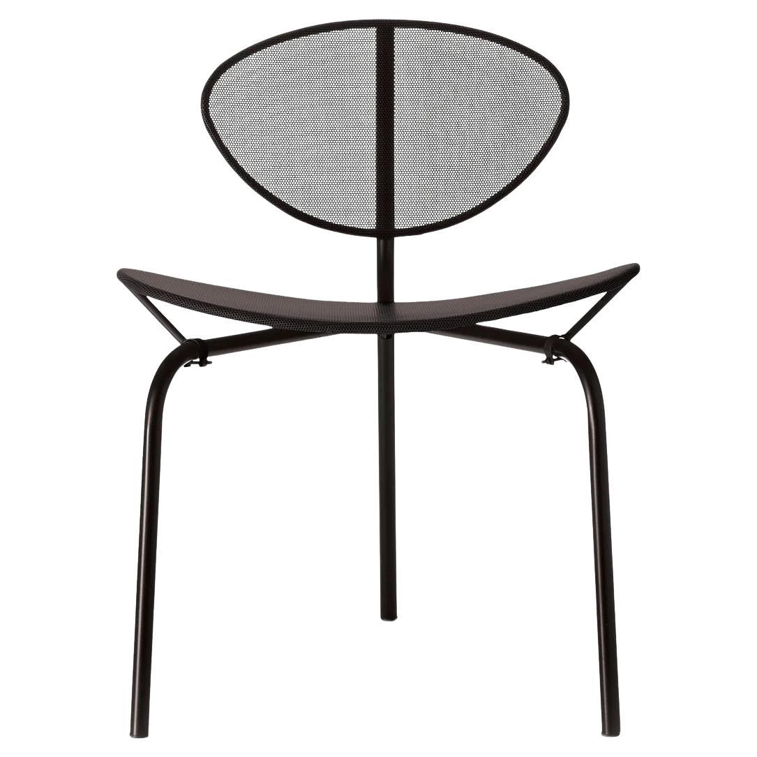 Gubi Nagasaki Soft Black Semi Matt Chair Un-Upholstered by Mathieu Matégot For Sale