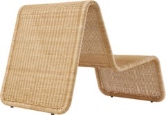Gubi P3 Lounge Chair in Rattan by Tito Agnoli