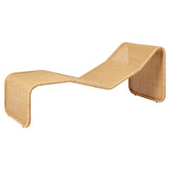Gubi P3S Outdoor Chaise Longue in Natural Tone by Tito Agnoli