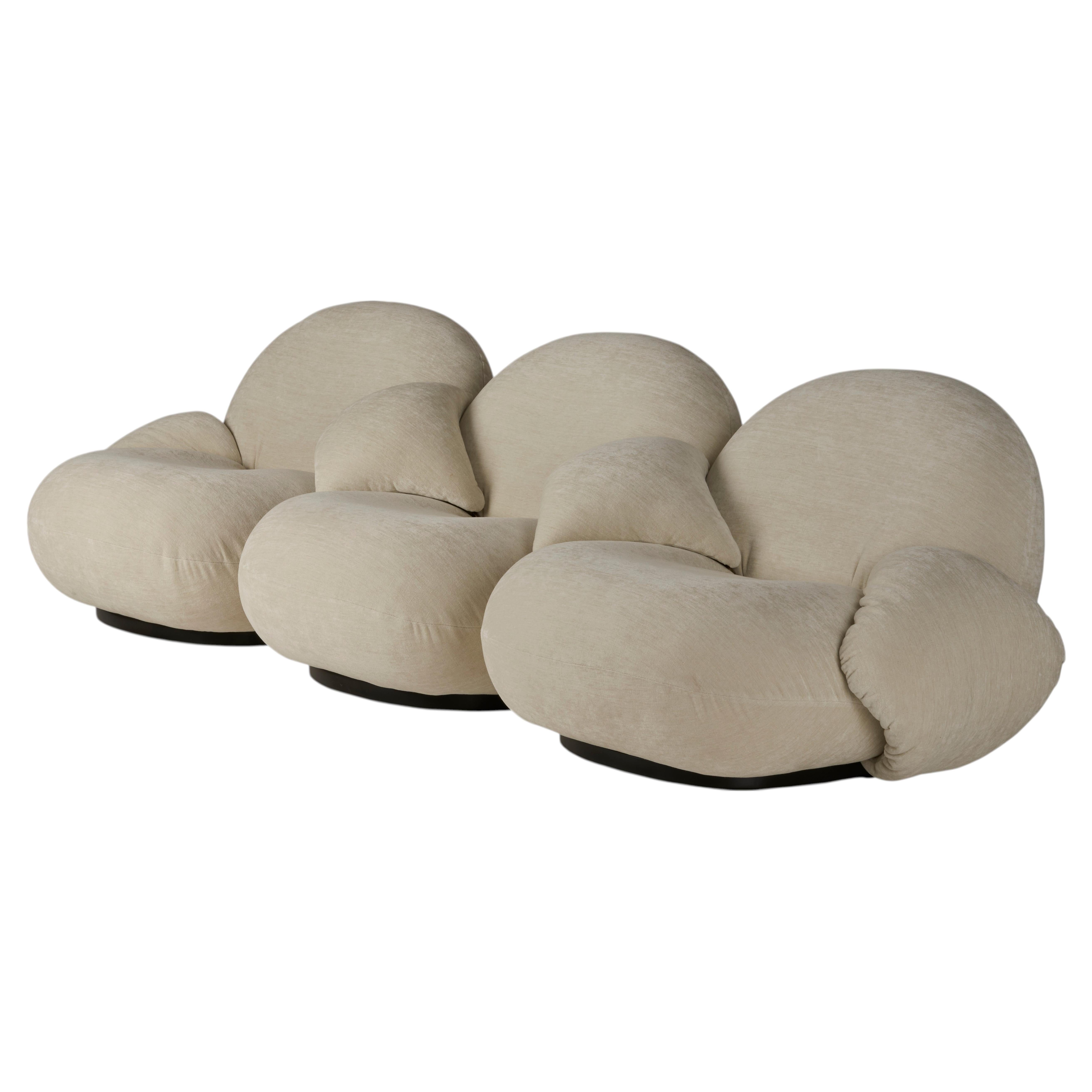 Gubi Pacha 3-seater Modular Sofa with middle armrest by Pierre Paulin For Sale