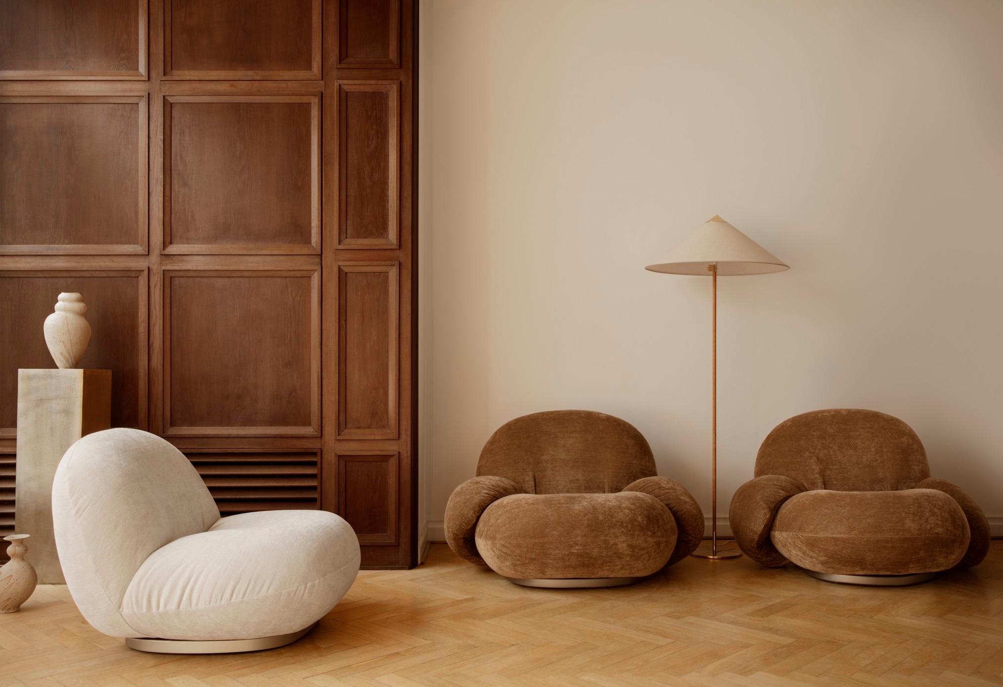Silla giratoria Gubi Pacha Lounge Diseñada por Pierre Paulin en venta 5