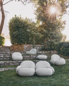 Gubi Pacha Outdoor 3-seater Modular Sofa with armrest by Pierre Paulin
