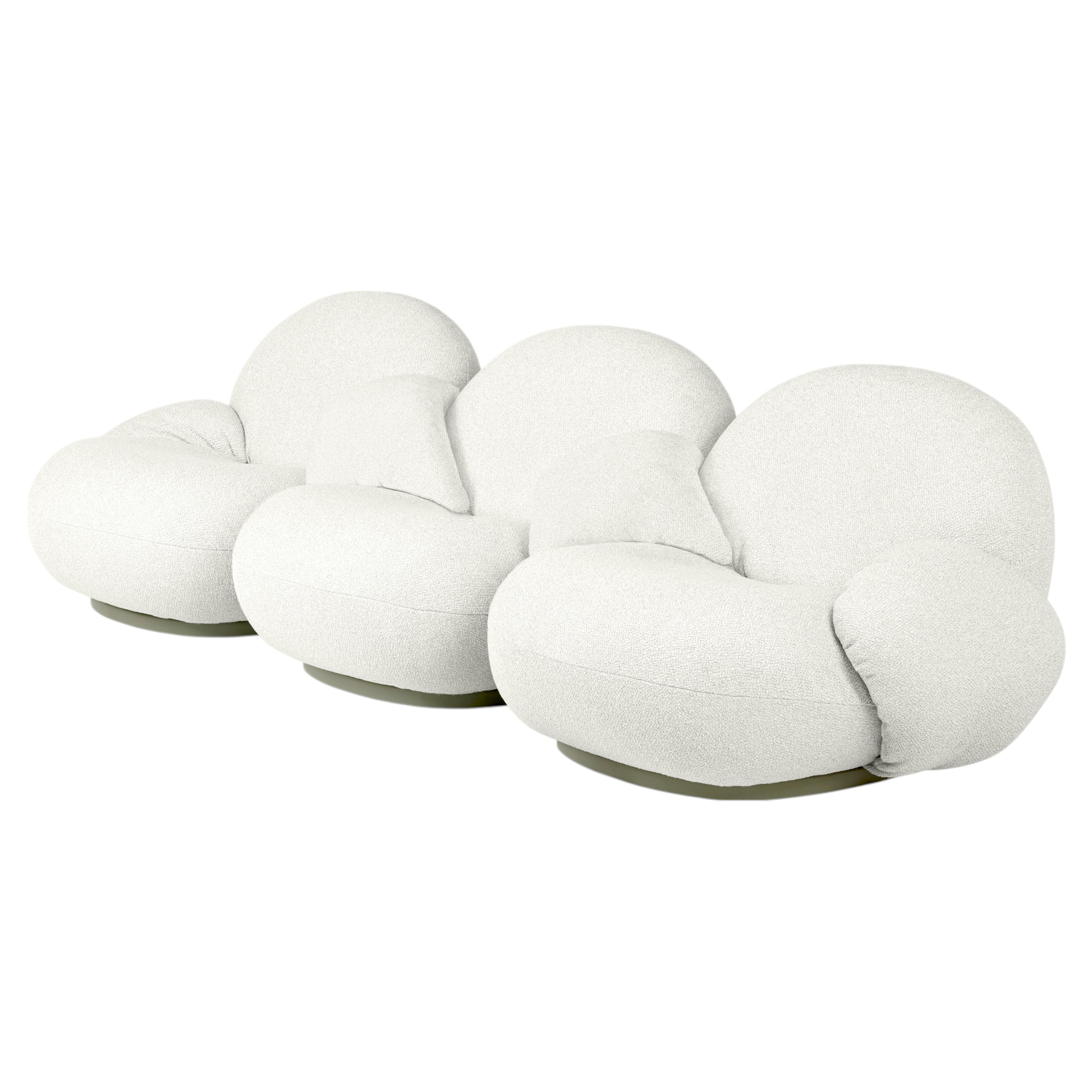 Gubi Pacha Outdoor 3-seater Modular Sofa with armrest by Pierre Paulin