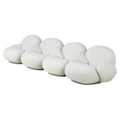 Gubi Pacha Outdoor 4-seater Modular Sofa with armrest by Pierre Paulin