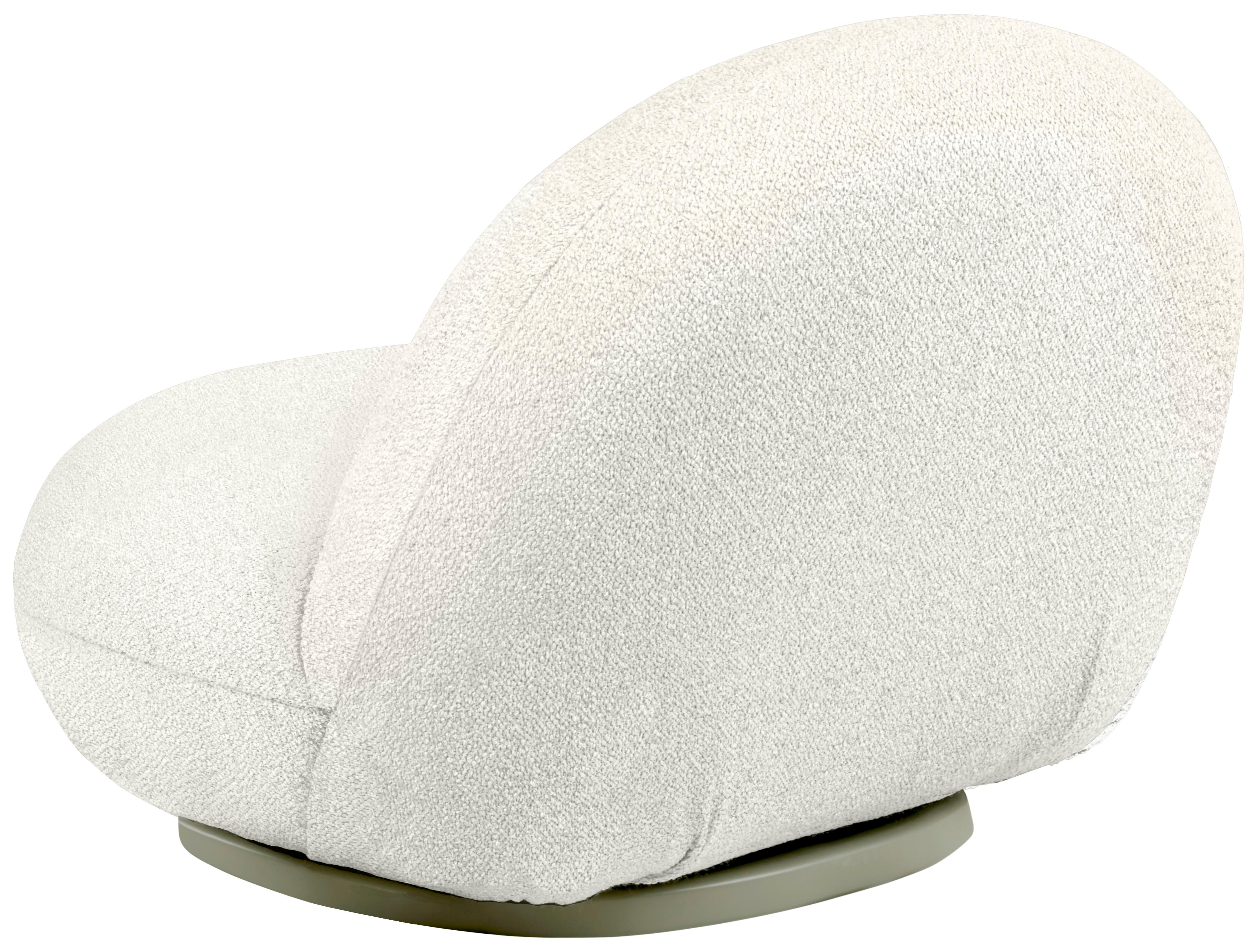 Mid-Century Modern Fauteuil d'extérieur Pacha Libera 02 à base pivotante gris mousse de Pierre Paulin en vente