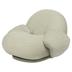 Gubi Pacha Outdoor Lounge Upholstered Chair With Armrest by Pierre Paulin