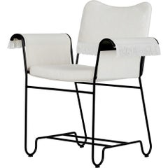 Gubi Tropique Outdoor Armchair in Black Base with Fringes by Mathieu Matégot