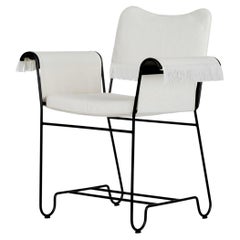 Gubi Tropique Outdoor Armchair in Black Base with Fringes by Mathieu Matégot