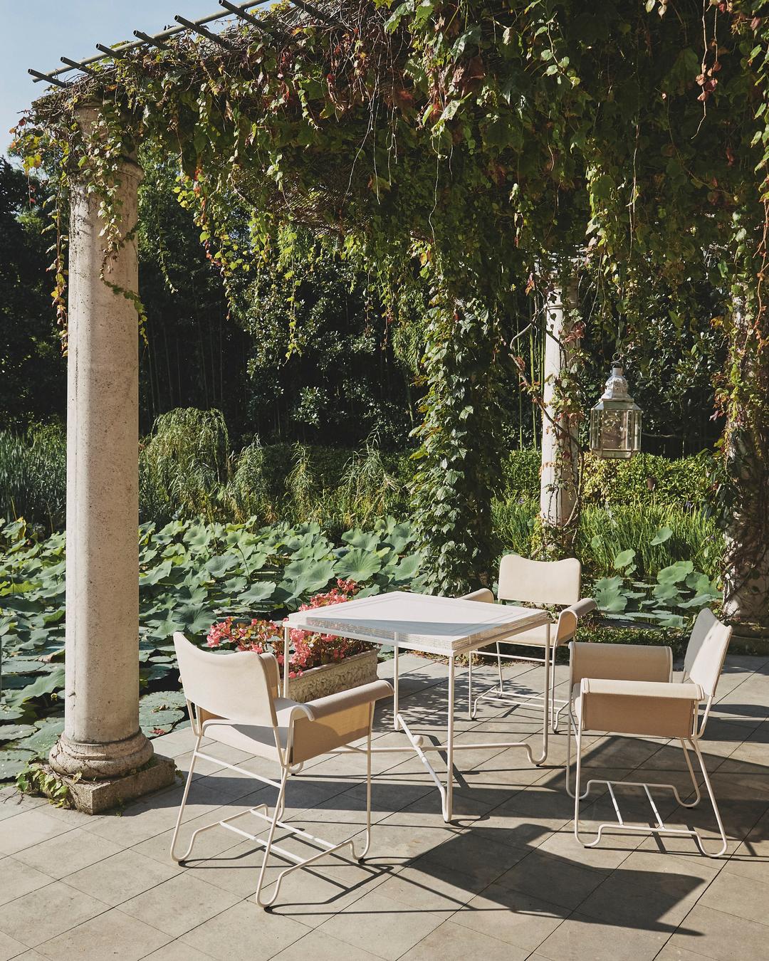 Gubi Tropique Outdoor Dining Chair designed by Mathieu Mategot For Sale 3