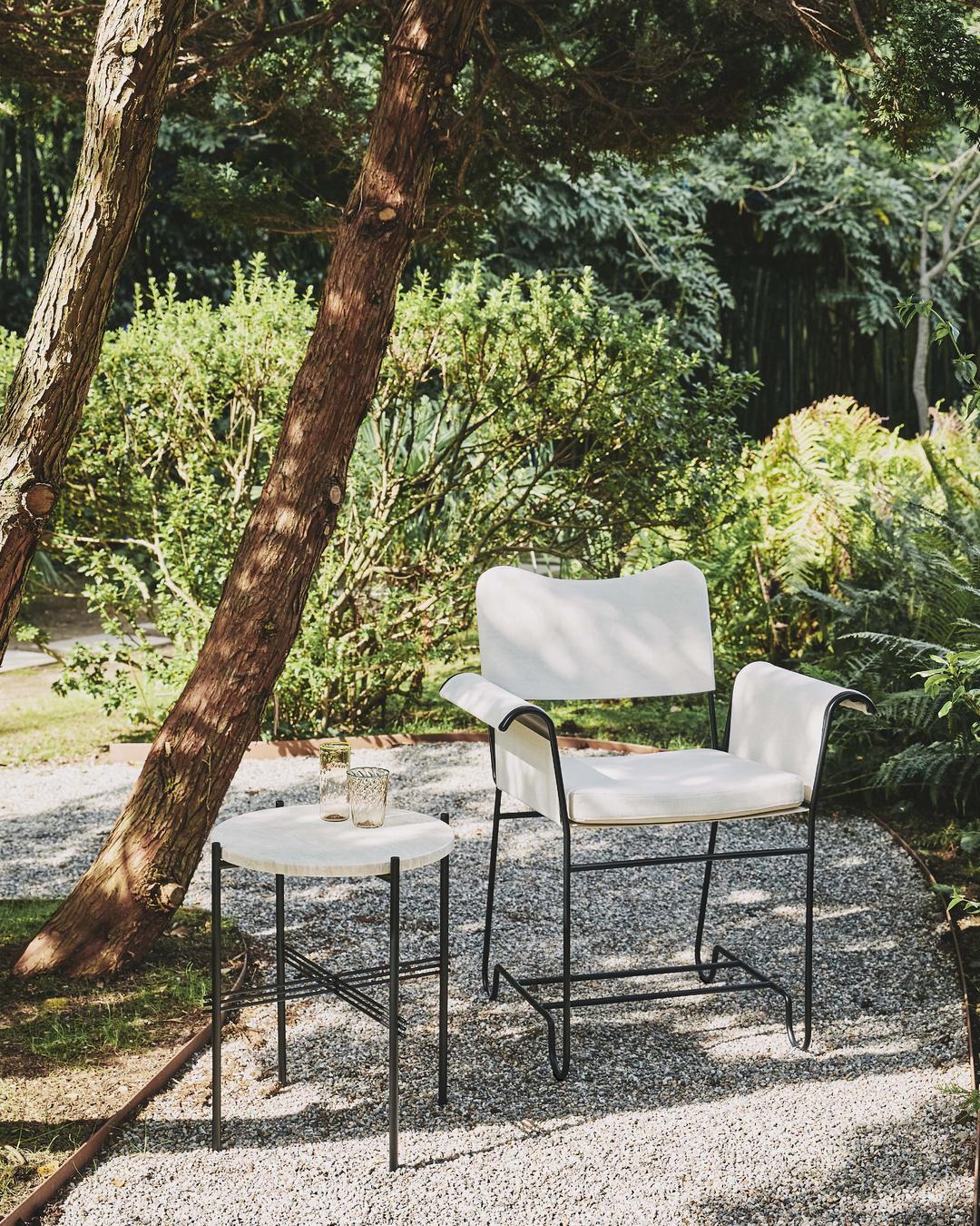 Gubi Tropique Outdoor Dining Chair designed by Mathieu Mategot For Sale 5