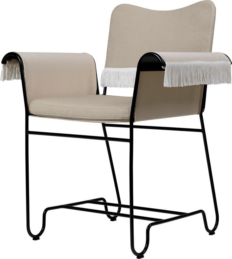 Textile Gubi Tropique Outdoor Dining Chair designed by Mathieu Mategot For Sale