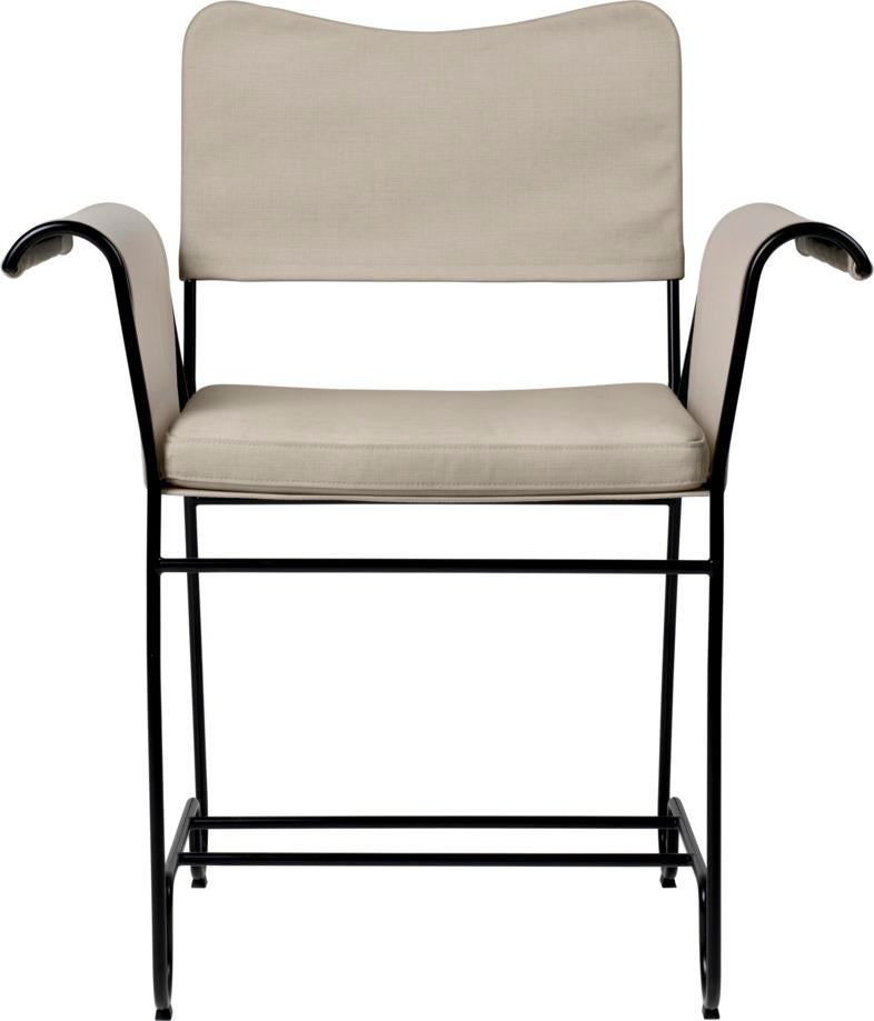 Textile Gubi Tropique Outdoor Dining Chair Designed by Mathieu Mategot For Sale