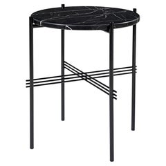 Gubi TS Coﬀee Table in Black Base- Round, Ø40 by GamFratesi