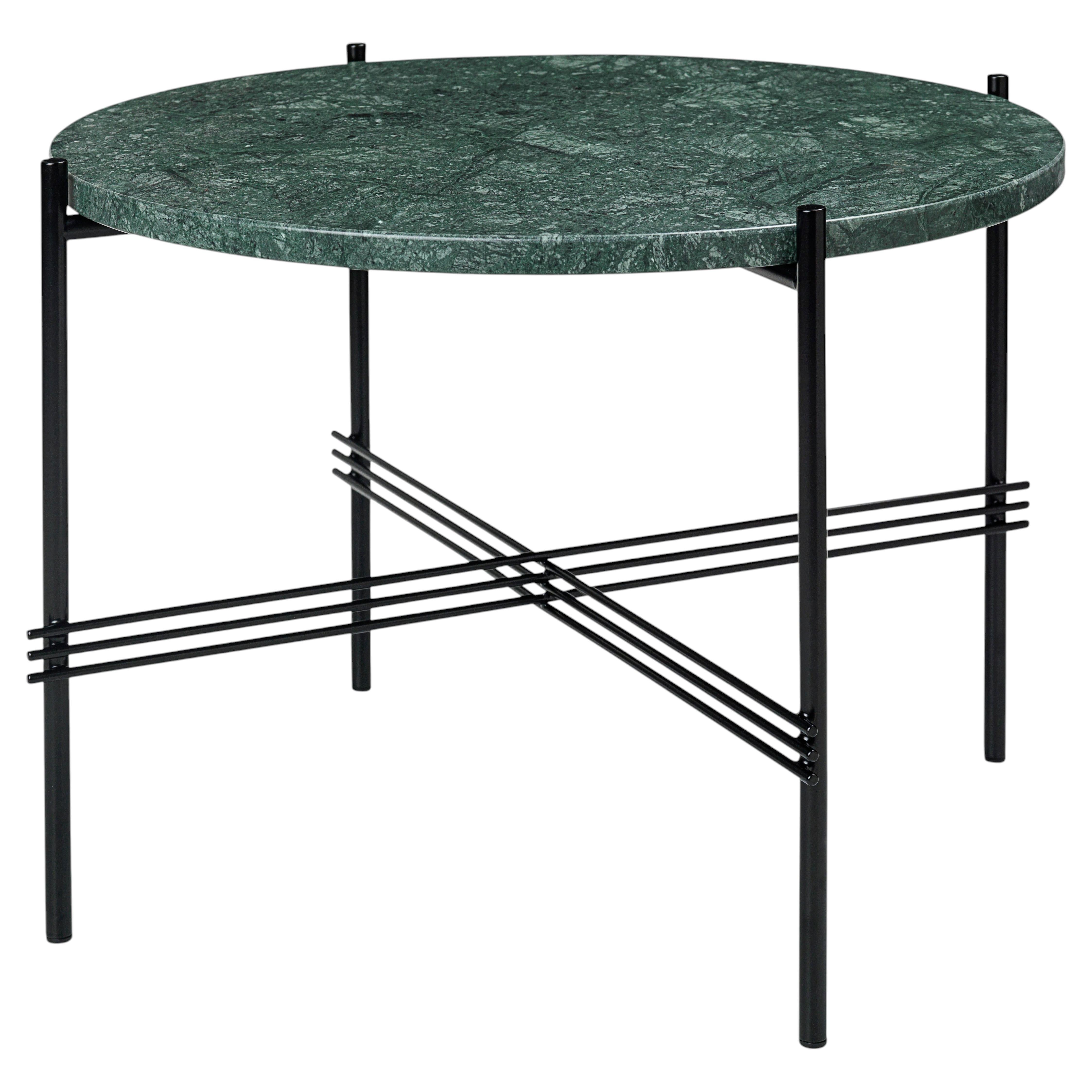 Gubi TS Coﬀee Table in Black base - Round, Ø55 by GamFratesi For Sale
