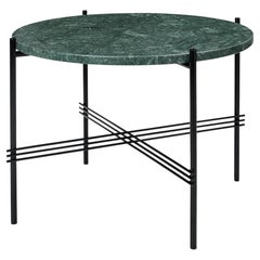 Gubi TS Table Coﬀee en base noire - Ronde, Ø55 par GamFratesi