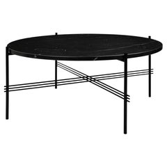 Gubi TS Coﬀee Tavolo con base nera - Rotondo, Ø80 di GamFratesi