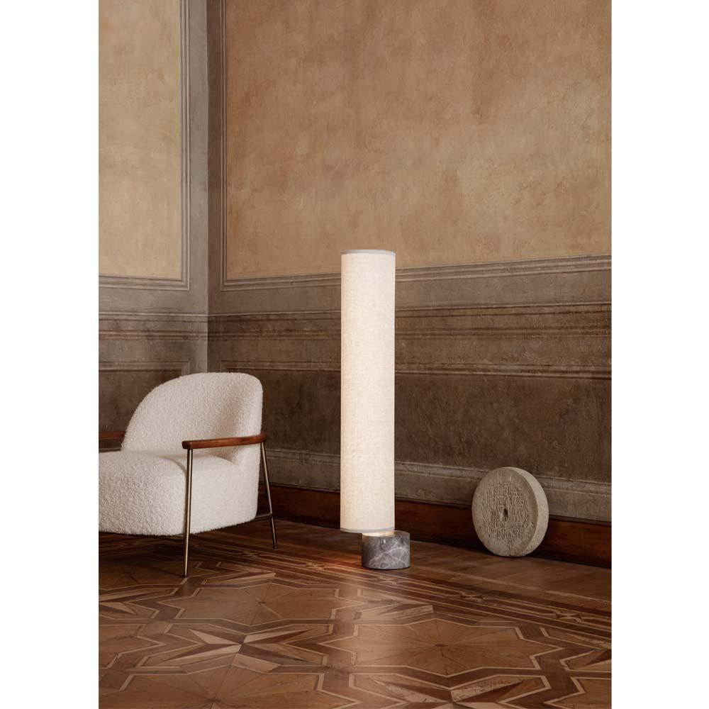 GUBI Unbound Floor Lamp Canvas Shade by Space Copenhagen In New Condition For Sale In New York, NY