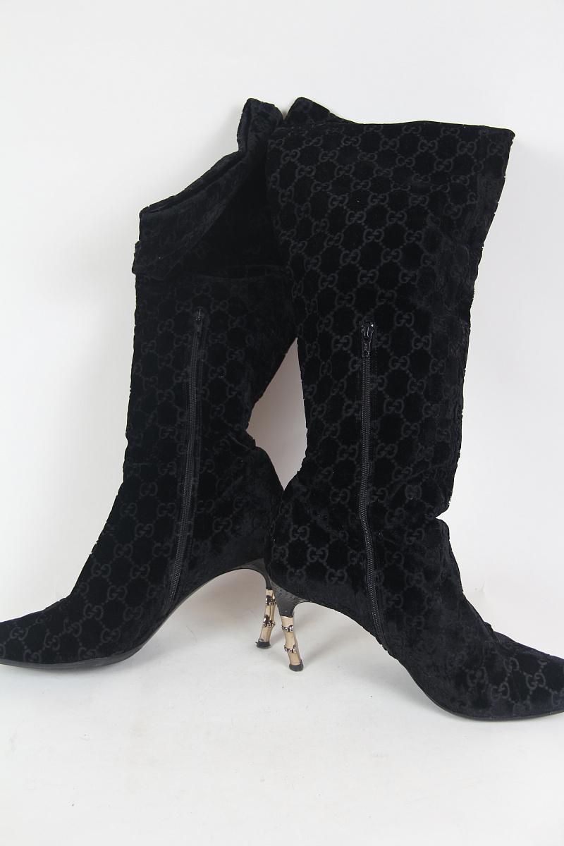 Women's Guccı by Tom Ford FW 2004 monogram boots For Sale
