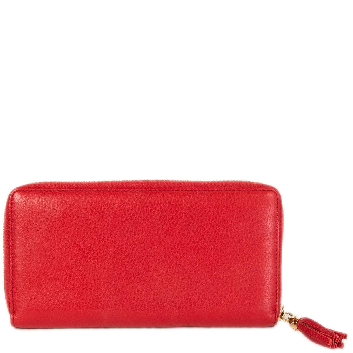 red designer wallets